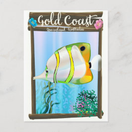 Gold Coast Australia Reiseplakat. Postkarte