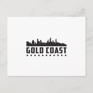 Gold Coast Australia Skyline Cityscape - Geschenk Postkarte