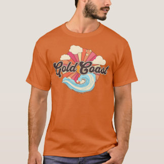 Gold Coast Australien Retro 80er Strand vintage T-Shirt