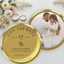 Gold Coin Elegantes Foto Hochzeit
