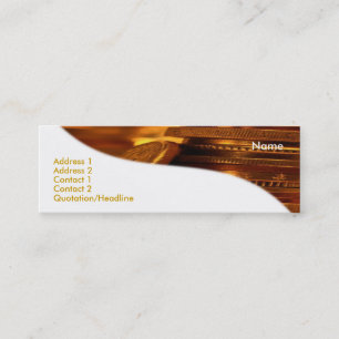Gold Coins Business Card Mini Visitenkarte