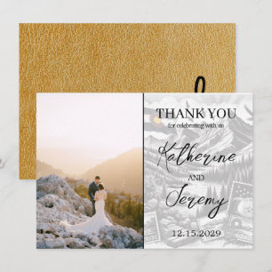 Gold Colorado Passport Carte de remerciements