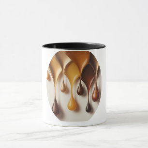 Gold Colors in Motion – Design Abstrait Doré Mug