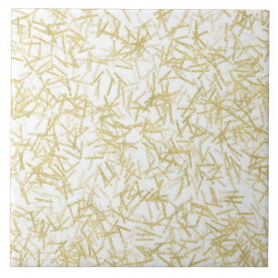 Gold Confetti Abstrakt Fliese