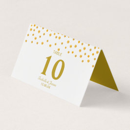Gold Confetti auf Black & White Wedding