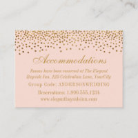 Gold Confetti auf Blush Wedding Cards