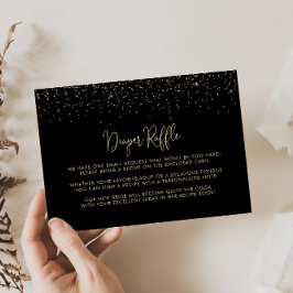 Gold Confetti Calligraphy Wedding Recipe Anfrage Begleitkarte