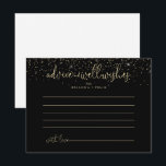 Gold Confetti Extravagante Skriptratenkarte Postkarte<br><div class="desc">Diese extravagante Begrüßungskarte aus Goldconettis eignet sich ideal für eine rustikale Hochzeit. Das schlichte und elegante Design besticht durch glänzende Goldkonfetti in Verbindung mit einer stilvollen Schrift-Typografie. Diese Karten sind ideal für Hochzeiten, Brautparty, Babydusche, Graduiertenfest u.v.m. Personalisieren Sie die Karten mit den Namen der Braut und Bräutigam, den Eltern, die...</div>