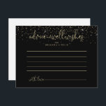 Gold Confetti Extravagante Skriptratenkarte Postkarte<br><div class="desc">Diese extravagante Begrüßungskarte aus Goldconettis eignet sich ideal für eine rustikale Hochzeit. Das schlichte und elegante Design besticht durch glänzende Goldkonfetti in Verbindung mit einer stilvollen Schrift-Typografie. Diese Karten sind ideal für Hochzeiten, Brautparty, Babydusche, Graduiertenfest u.v.m. Personalisieren Sie die Karten mit den Namen der Braut und Bräutigam, den Eltern, die...</div>