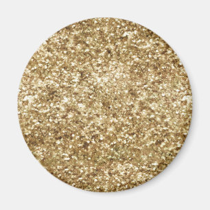 Gold Confetti Glitzer Magnet