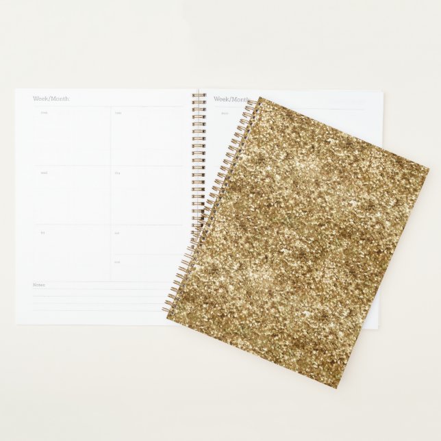 Gold Confetti Glitzer Planer (Anzeige)