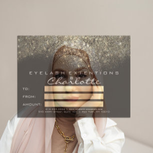 Gold Confetti Glitzer Schwarz-weißes Zeugnisgesche