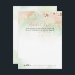 Gold Confetti Hochzeitszettelkarten für Wasserfarb Postkarte<br><div class="desc">Diese goldfarbenen Eimerkarten für Konfetti-Hochzeitsfeiern sind die perfekte Gelegenheit für einen rustikalen Hochzeitsempfang oder Brautparty. Das Design ist in Aquarellfarbe,  Rosa,  Grün und Weiß gehalten,  mit goldenem Glitzer Konfetti Splash. Ändern Sie den Wortlaut in Anzug jedes Lebensereignisses. Das Schild der Schaufelliste wird separat verkauft.</div>