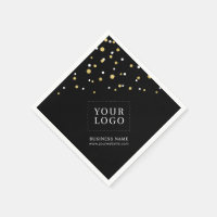 Gold Confetti-Logo für individuelle Werbeaktionen