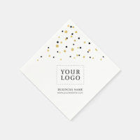 Gold Confetti-Logo für individuelle Werbeaktionen