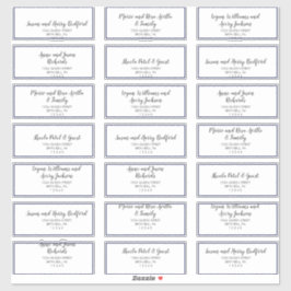 Gold Confetti | Navy Wedding Guest Address Labels