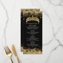 Gold Confetti Quinceanera Tiara