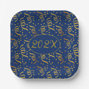 Gold Confetti Silvester Party Teller gestorben