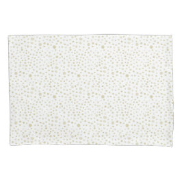 Gold Confetti Wasserfarbe Dots Pillowcase Kissenbezug