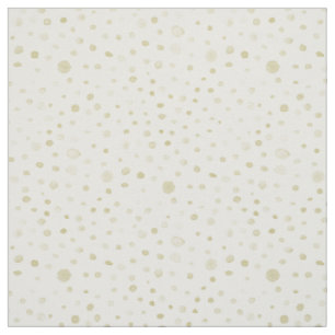 Gold Confetti Wasserfarben Dots Fabric Stoff