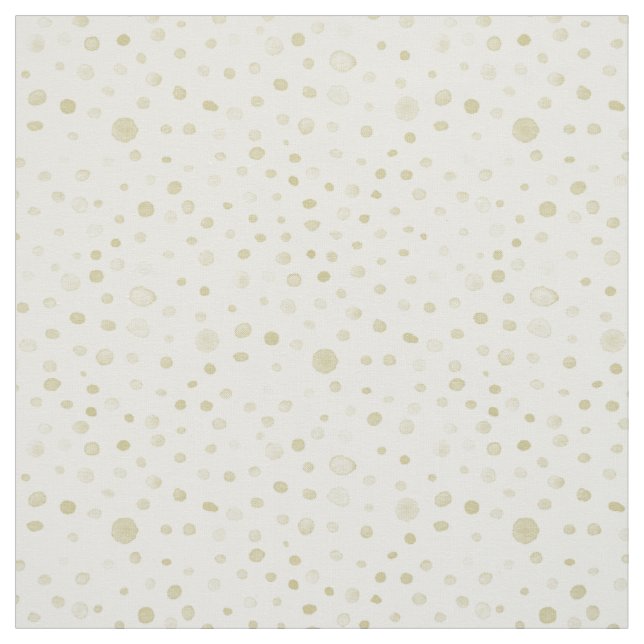 Gold Confetti Wasserfarben Dots Fabric Stoff (Muster)