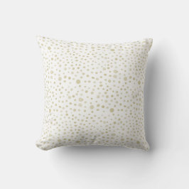 Gold Confetti Wasserfarben Dots Throw Kissen
