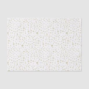 Gold Confetti Wasserfarben Dots Tissue Paper Seidenpapier