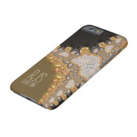 Gold Coral Lace Fraktale Monogram iPhone 6