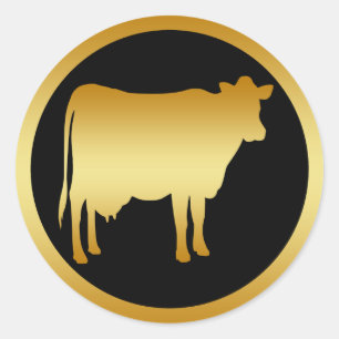 GOLD COW RUNDER AUFKLEBER