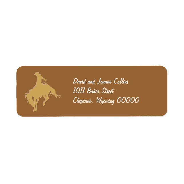 Gold Cowboy Bucking Horse (Vorne)