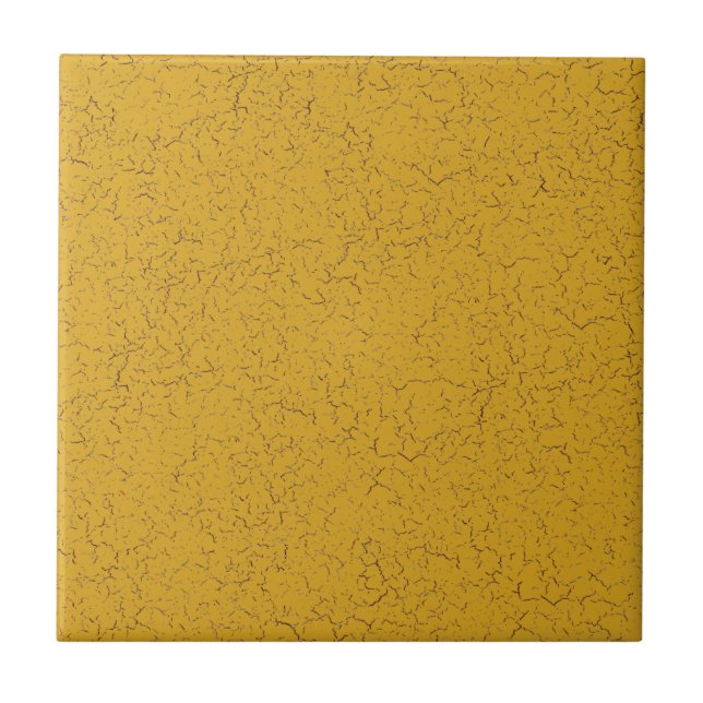 Gold Crackle Glaze Solid Color Tile Fliese (Vorderseite)