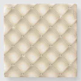 Gold Creme Champagne Diamond Steinuntersetzer