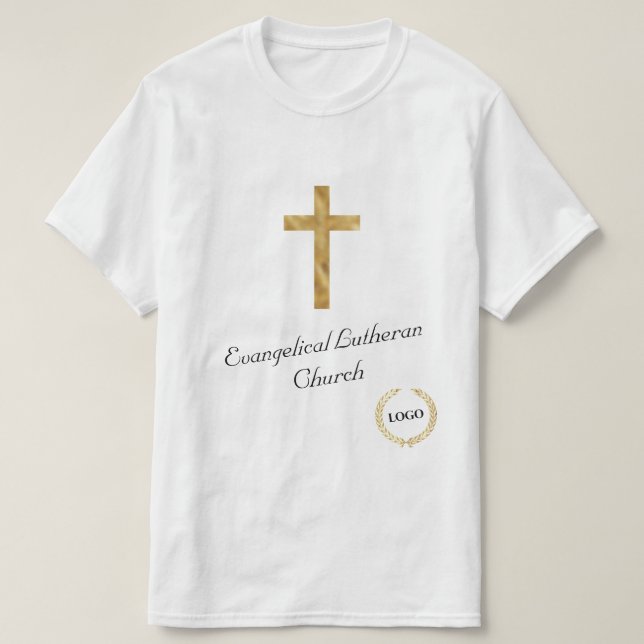 Gold Cross Church Logo T-Shirt (Design vorne)