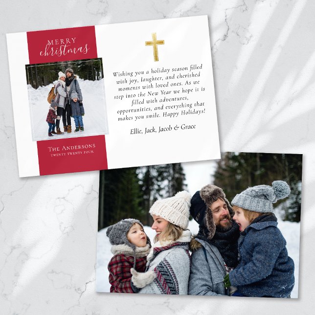 Gold Cross Foto Frohe Weihnachten (Von Creator hochgeladen)