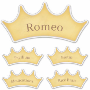 Gold Crown Barn Tack & Füttre Room Name Labels