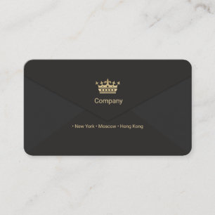 Gold Crown Business Card Visitenkarte