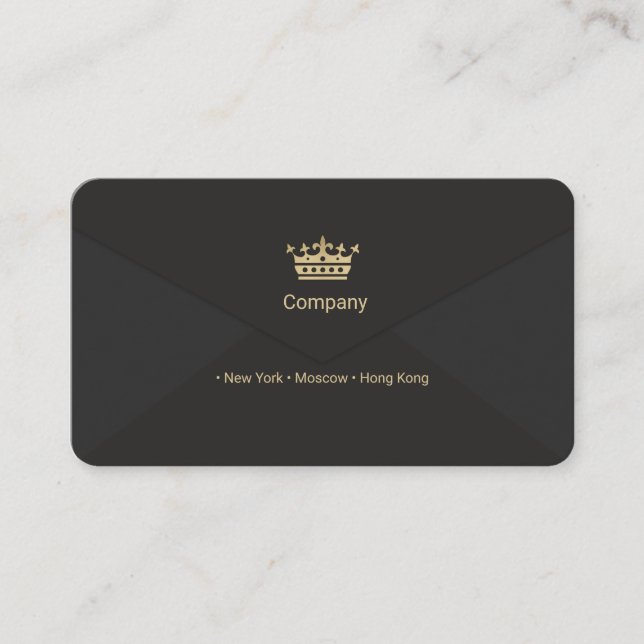 Gold Crown Business Card Visitenkarte (Vorderseite)