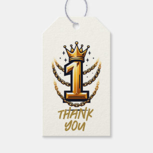 Gold Crown Chain Tropfen 1 #1 1 1. Geburtstagsfeie Geschenkanhänger