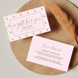 Gold Crown Feminine Luxury Rabattkarte