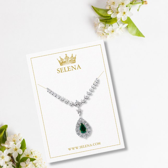 Gold Crown-Kette-Display-Karte Platzkarte (Von Creator hochgeladen)