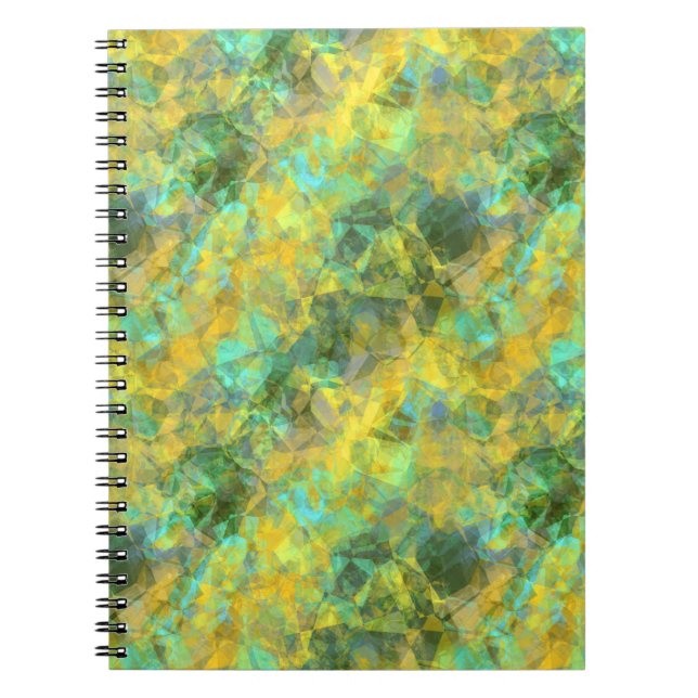 Gold Crumpled Textur Notizblock (Vorderseite)