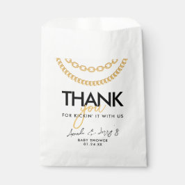 Gold Cuban Link Chain Hip Hop Baby Shower Geschenktütchen