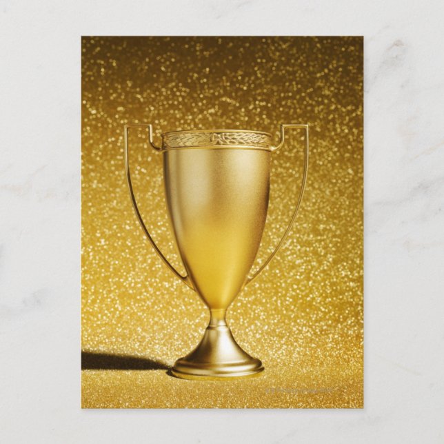 Gold Cup Trophy Postkarte (Vorderseite)