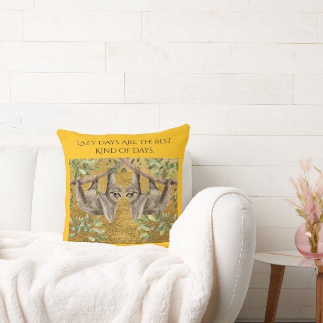 Gold Cushion - Sloths Kissen (Liege)