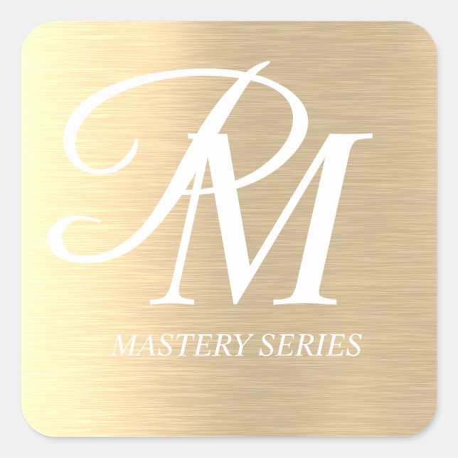Gold Custom Stickers Product Labels (Vorderseite)