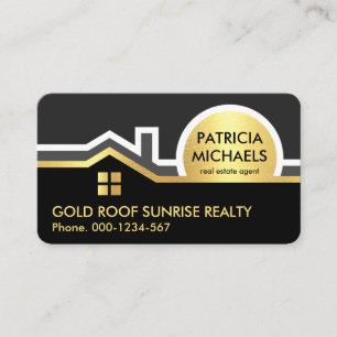 Gold Dach Sunrise Border Realty Visitenkarte