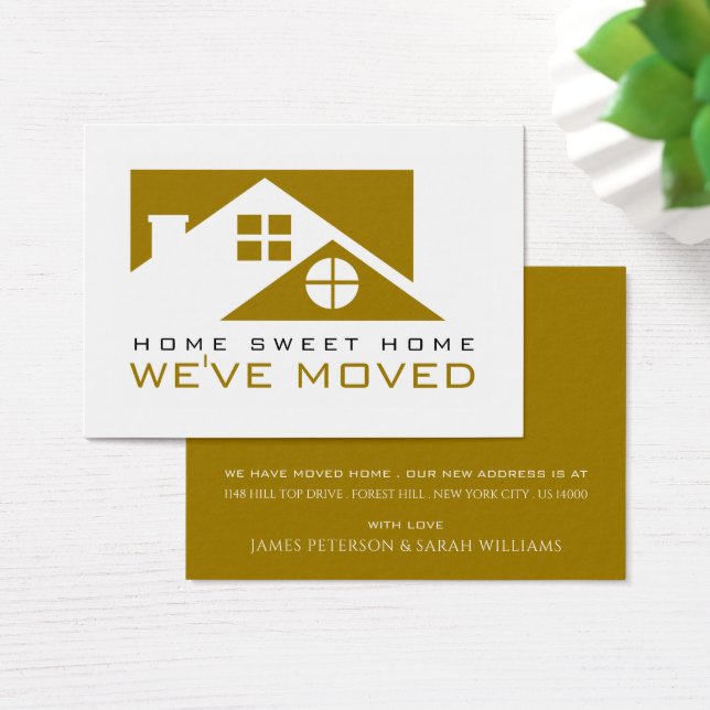 Gold Dachdecke, Änderung der Adresskarte (Schreibtisch)