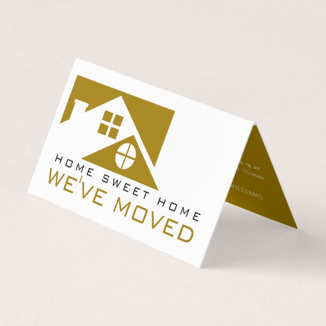 Gold Dachdecke, Änderung der Adresskarte Visitenkarten (Vorderseite)