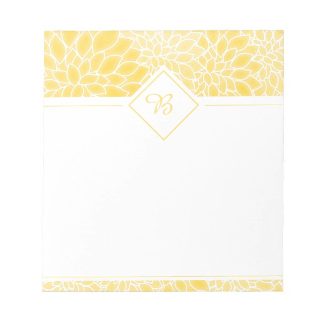 Gold dahlias notizblock (Vorderseite)