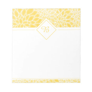 Gold-Dahlien Notizblock
